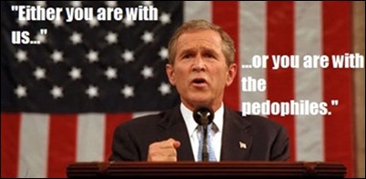 bush-with-us-or-with-the-pedophiles